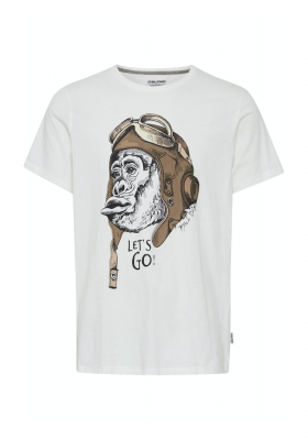 BLEND 6190 Fehér Rövid Ujjú Póló Gorilla