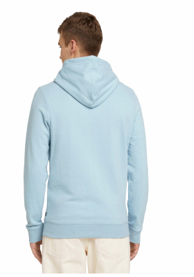 TOM TAILOR Printed 0553, Világoskék Kapucnis Pulóver