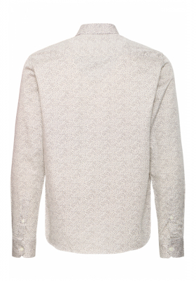 CASUAL FRIDAY Nilo 5589, Bézs Aprómintás Hosszú Ujjú Ing