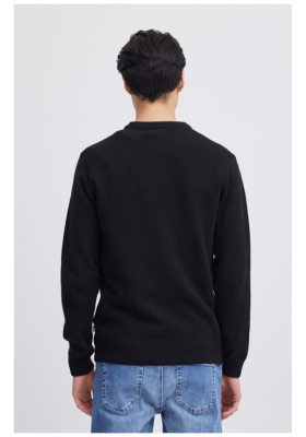 CASUAL FRIDAY Karl 3970, Fekete Kötött Gyapjú Pulóver, NOOS