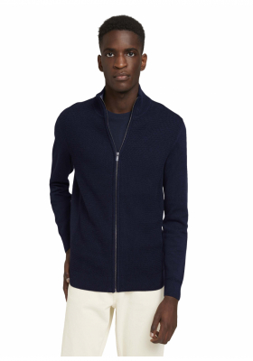 TOM TAILOR Structure 6503, Kék Kardigán