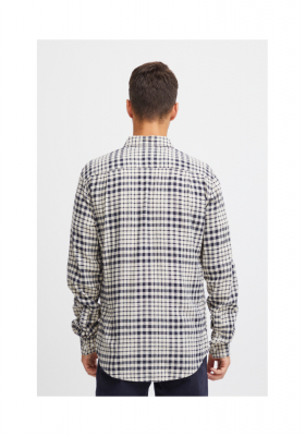 CASUAL FRIDAY Anton 4977, Kék Kockás Hosszú Ujjú Ing