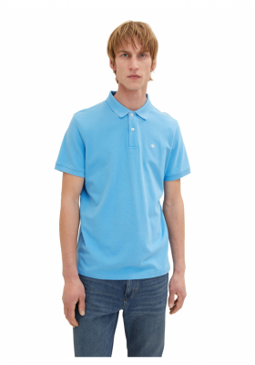 TOM TAILOR 1006, Égkék Színű Rövid Ujjú Ingpóló