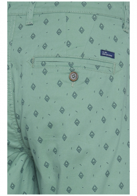 BLEND Woven 3961, Zöld Chino Rövidnadrág