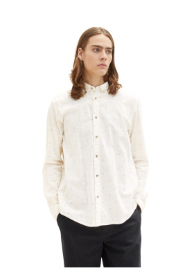 TOM TAILOR DENIM Smiley 4918, Fehér Hosszú Ujjú Ing