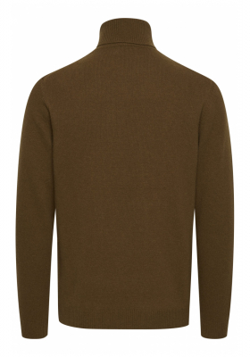 CASUAL FRIDAY Karl 3971, Barna Kötött Gyapjú Garbo Pulóver, NOOS