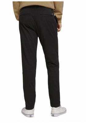 TOM TAILOR DENIM Twill 3623, Fekete Chinonadrág