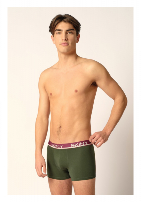 SKINY Cotton Multipack 6840, Őszi Szinek Boxeralsó Tripla Csomag