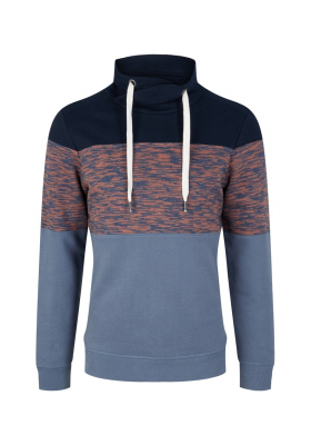 TOM TAILOR 2924 Sálnyakú Pulóver Kék