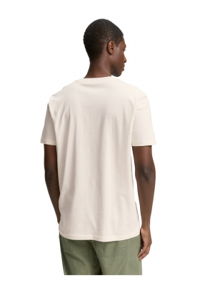 TOM TAILOR DENIM 3491, Krémszínű Rövid Ujjú Póló NOOS