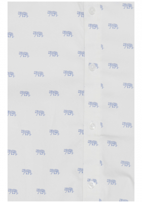 CASUAL FRIDAY Arthur 3342, Fehér Mintás Rövid Ujjú Ing