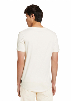 TOM TAILOR DENIM Arctic 8912, Bézs Rövid Ujjú Póló