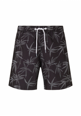 TOM TAILOR DENIM Palm Trees 9970, Fekete Szörfnadrág