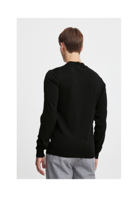 CASUAL FRIDAY Karl Merino 4888, Fekete Kötött Pulóver