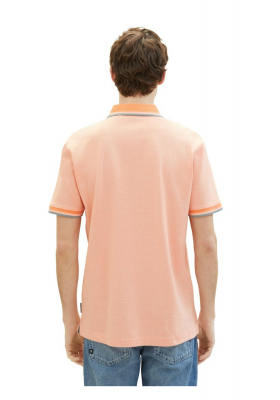 TOM TAILOR 0822, Barackszínű Rövid Ujjú Ingpóló