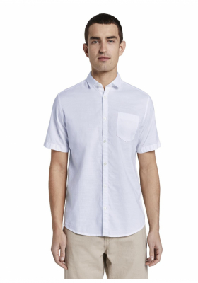 TOM TAILOR 0008, Fehér Rövid Ujjú Ing