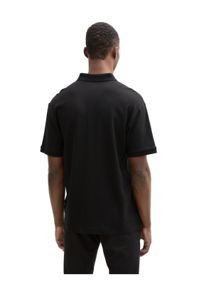 TOM TAILOR DENIM 5600, Fekete Rövid Ujjú Ingpóló