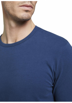 TOM TAILOR Basic 5554, Kék Hosszú Ujjú Póló