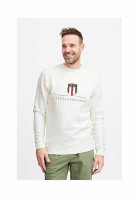 FQ1924 William 0659, Fehér Környakú Pulóver