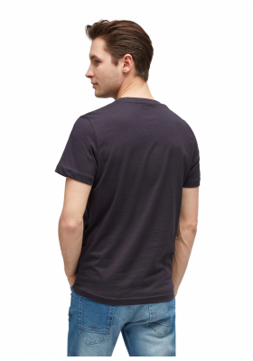 TOM TAILOR Basic 3549, Sötétkék Rövid Ujjú Póló