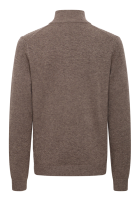 CASUAL FRIDAY Paco 6387, Barna Kötött Cipzáros Pulóver