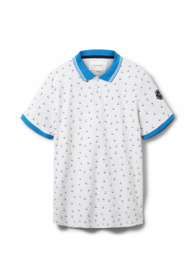 TOM TAILOR Parasol 1622, Fehér Rövid Ujjú Ingpóló