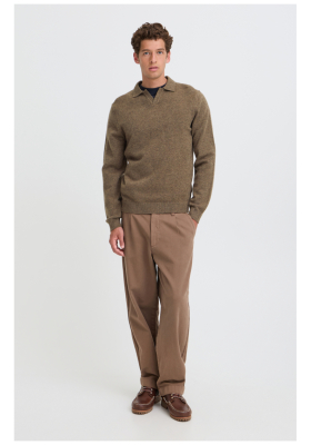CASUAL FRIDAY Karl 5311, Csokibarna Kötött Pulóver