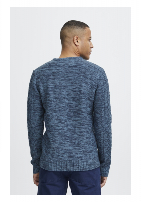 BLEND 6101, Kék Kötött Környakú Pulóver