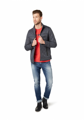 TOM TAILOR Basic 8210, Piros Hosszú Ujjú Póló