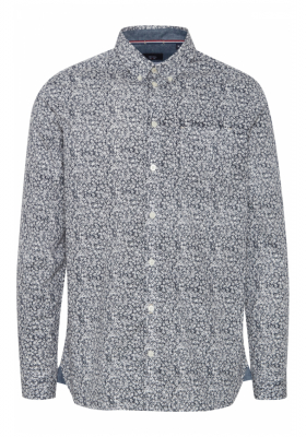 FQ1924 Steven 0610, Sötétékék Virágos Hosszú Ujjú Ing