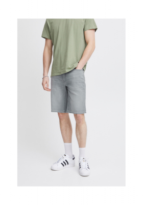 BLEND Twister Fit 3326, Világosszürke Farmer Rövidnadrág