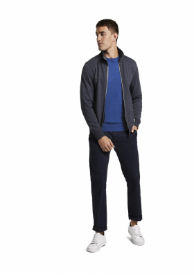 TOM TAILOR Basic O-Neck 2819, Kék Kötött Pulóver