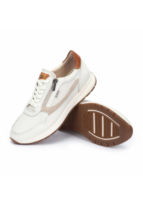 PIKOLINOS Getafe M2B-6263C3, Fehér Borjúbőr Sneaker Félcipő