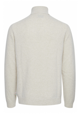 CASUAL FRIDAY Karl 3971, Világos Bézs Kötött Gyapjú Garbo Pulóver, NOOS