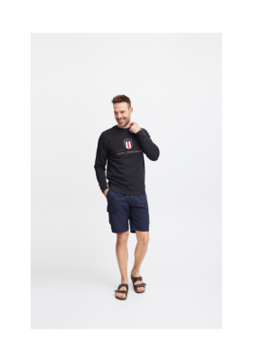 FQ1924 William 0659, Sötétkék Környakú Pulóver