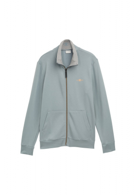 TOM TAILOR 5645, Szürke Cipzáros Pulóver