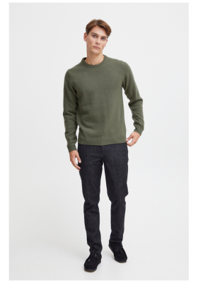 CASUAL FRIDAY Karl 3970, Zöld Kötött Gyapjú Pulóver, NOOS