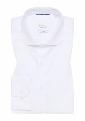 ETERNA Slim Fit 8817, Fehér Hosszú Ujjú Ing, Shark