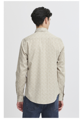 CASUAL FRIDAY Jermemy 5438, Natur Virágos Hosszú Ujjú Ing