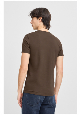 CASUAL FRIDAY David 3063, Sötétbarna Rövid Ujjú Póló