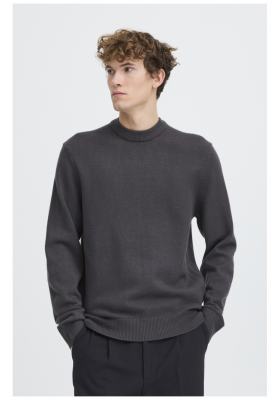 CASUAL FRIDAY Andro 6118, Szürke Kötött Pulóver