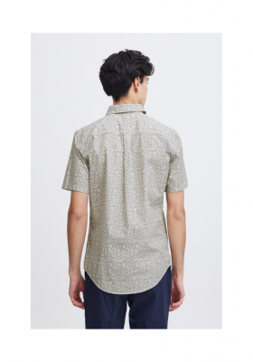 CASUAL FRIDAY Anton 5069, Zöld Mintás Rövid Ujjú Ing