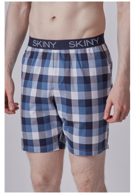 SKINY Mix & Match 0510, Kék,Kockás Pizsama, 