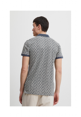 CASUAL FRIDAY Tristan 4721, Kék, Virágos Mintás Rövid Ujjú Ingpóló