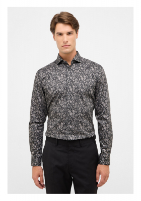 ETERNA Slim Fit 1070, Szürke Mintás Hosszú Ujjú Ing