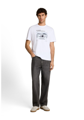TOM TAILOR DENIM 2723, Fehér Rövid Ujjú Póló