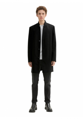 TOM TAILOR DENIM 2405, Fekete Szövetkabát