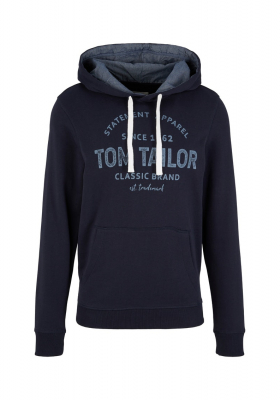 TOM TAILOR 2914 Kék Kapucnis Pulóver