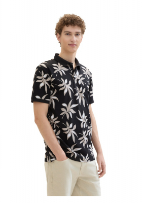 TOM TAILOR DENIM 2300, Levélmintás Ingpóló