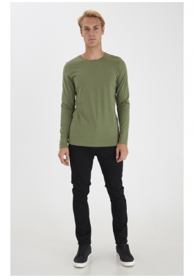 CASUAL FRIDAY Theo 3726, Zöld Hosszú Ujjú Póló, NOOS